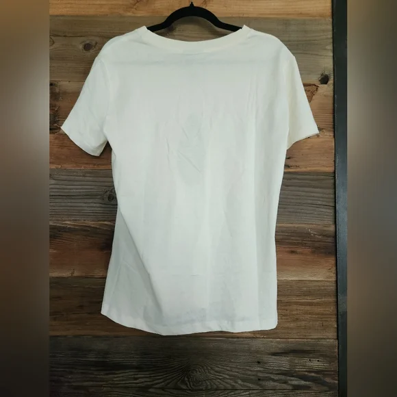 NWT FARM Rio Blue and Yellow Macaw Bird Art ORGANIC COTTON T Shirt - Picture 5 of 5